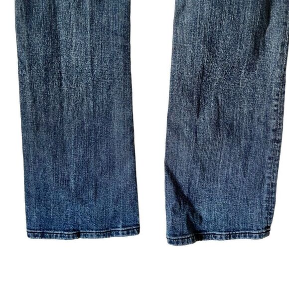 Miss Me JP6151B Boot Cut Low Rise Jeans Crystal Studded Flap Pockets medium wash - Picture 9 of 15